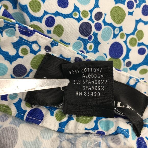 August Silk  Front Pockets Dots Print Cotton Skirt Size 10 - Picture 9 of 10